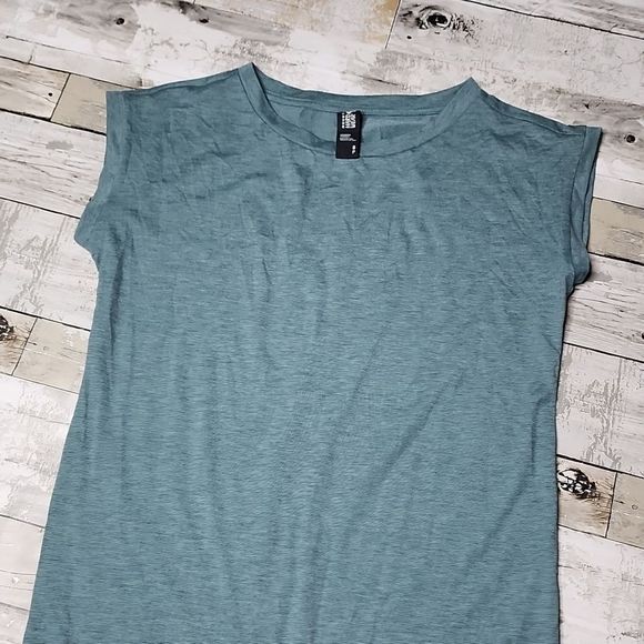 Mountain hardwear rolled sleeve muscle tank shirt split back green - Picture 5 of 8